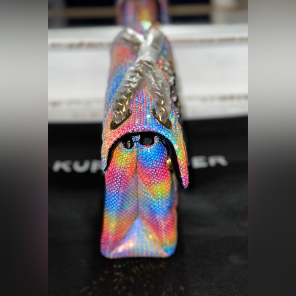 NWT Kurt Geiger London Kensington Mini Rainbow Sequin Eye Crossbody Bag - Picture 3 of 8